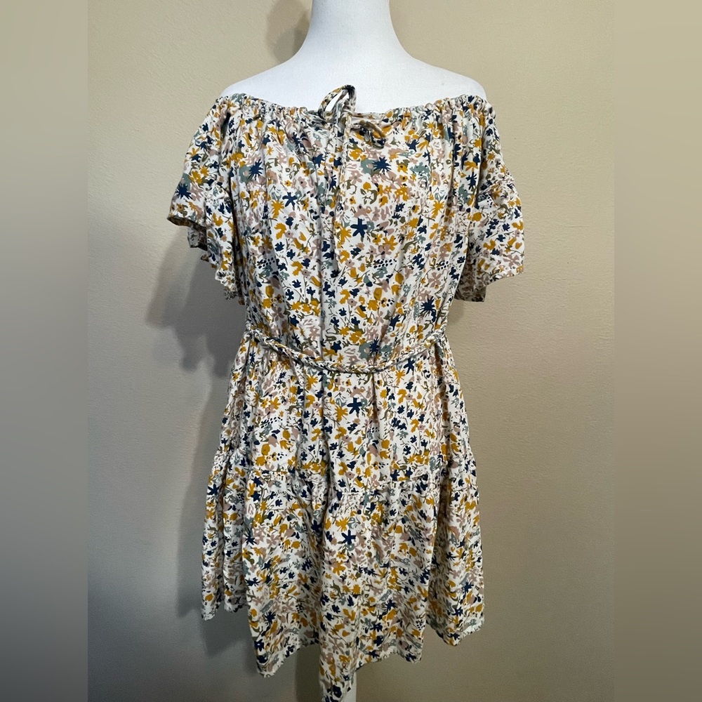 Cynthia Rowley Floral Off-Shoulder Mini Dress
